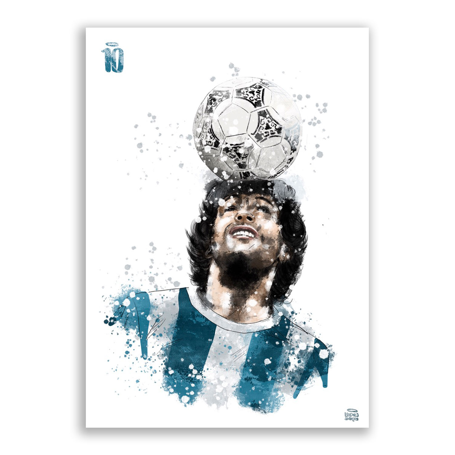 Diego-Maradona-Plakat-Maciej-swiety-Rysuje