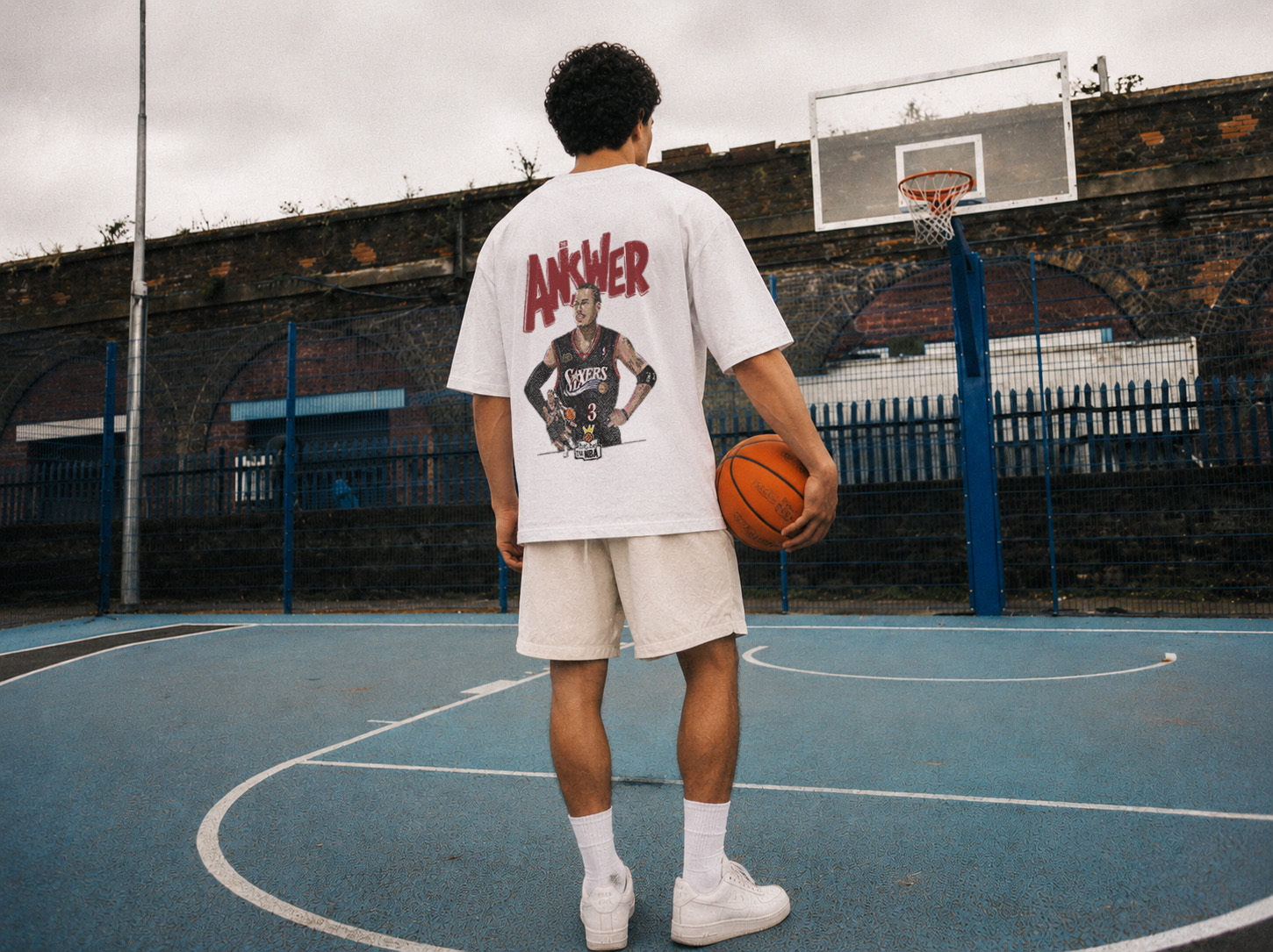 BASKET BACK White Oversize_