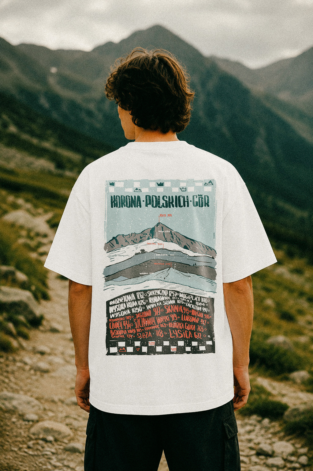 Oversize White BACK MAN