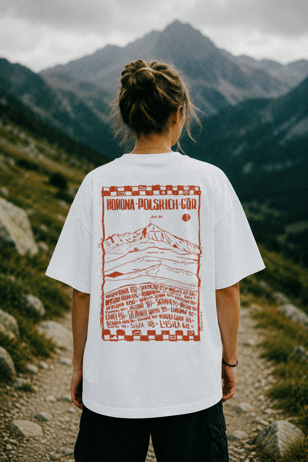 Oversize White BACK WOMAN